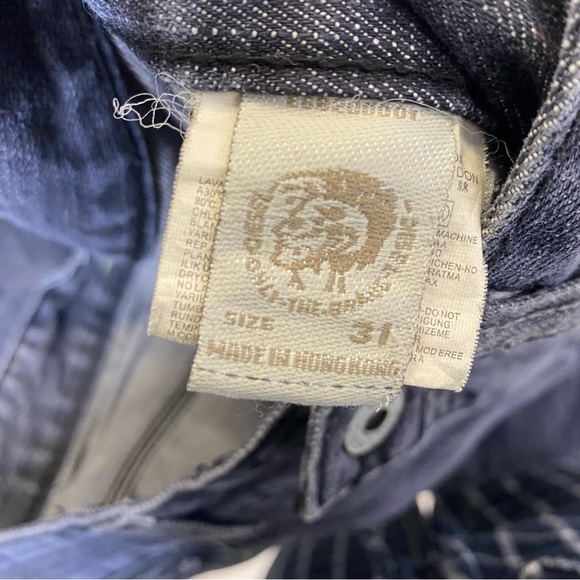 Y2K Diesel Industry Wide Leg Size 31 Denim Jeans - Picture 4 of 7